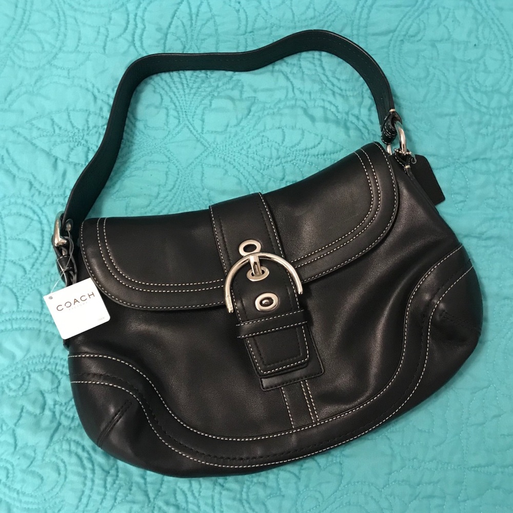 Coach Black Soho Flap Bag